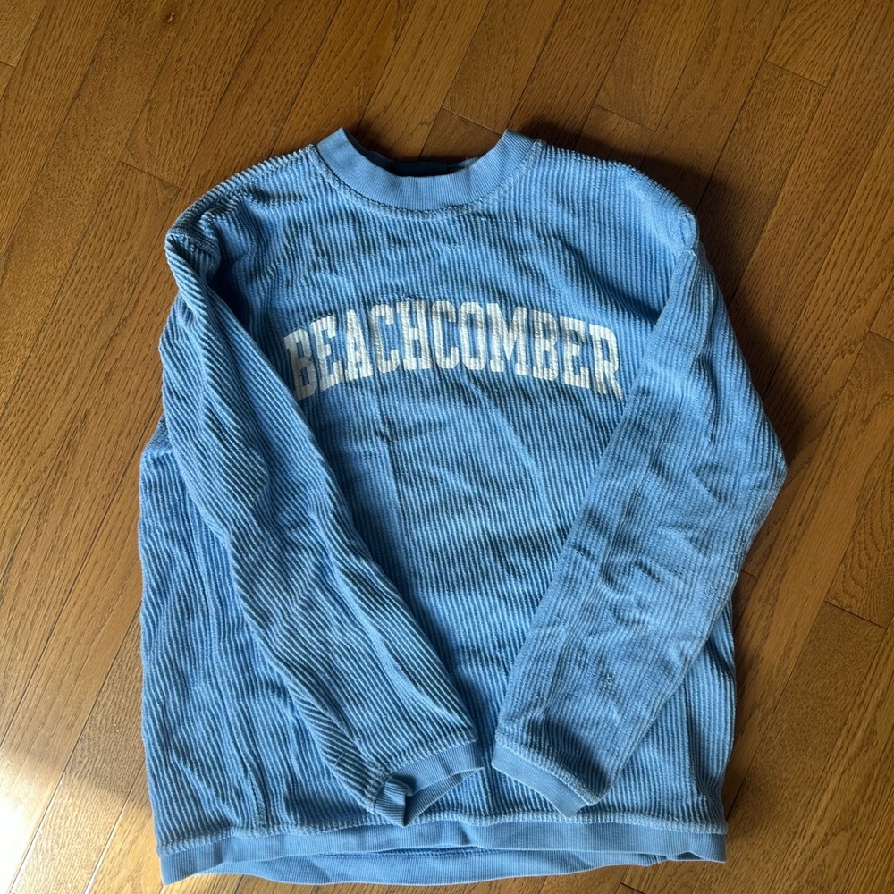 Beachcomber Blue Corded Crewneck Sweater